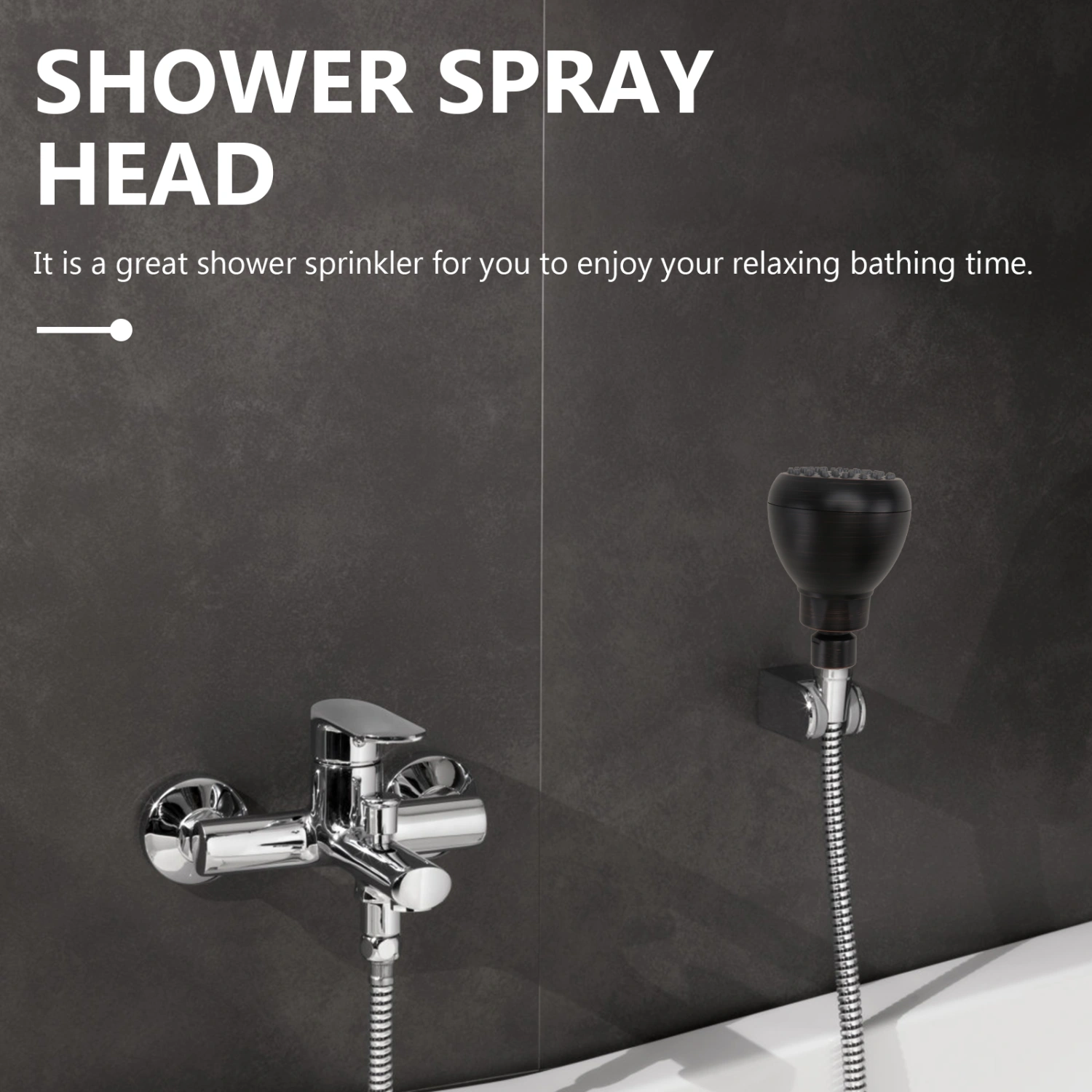 1pc Bathroom Shower Head Pressurized Shower Nozzle Shower Sprinkler (Bronze)