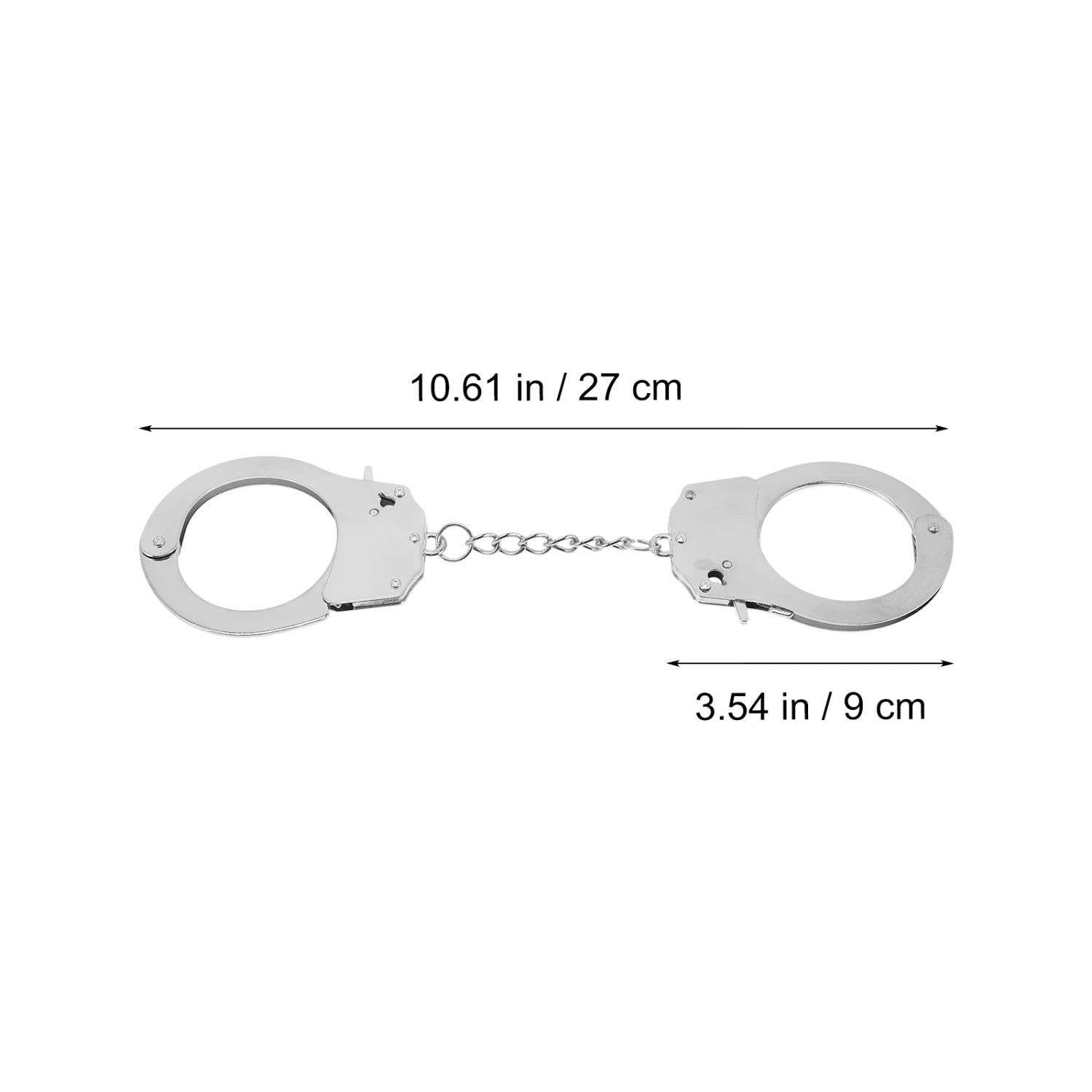 Toy Handcuffs Metal Handcuffs with Keys Portable Safety Stage Party Performance Props