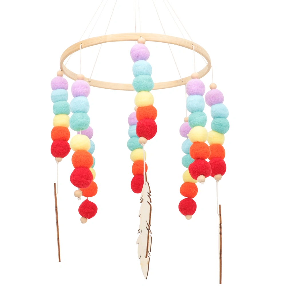 Wind Chime Felt Ball Wind Bell Wind Bell Ornament  Garden Home Room Nursery Wind Chime