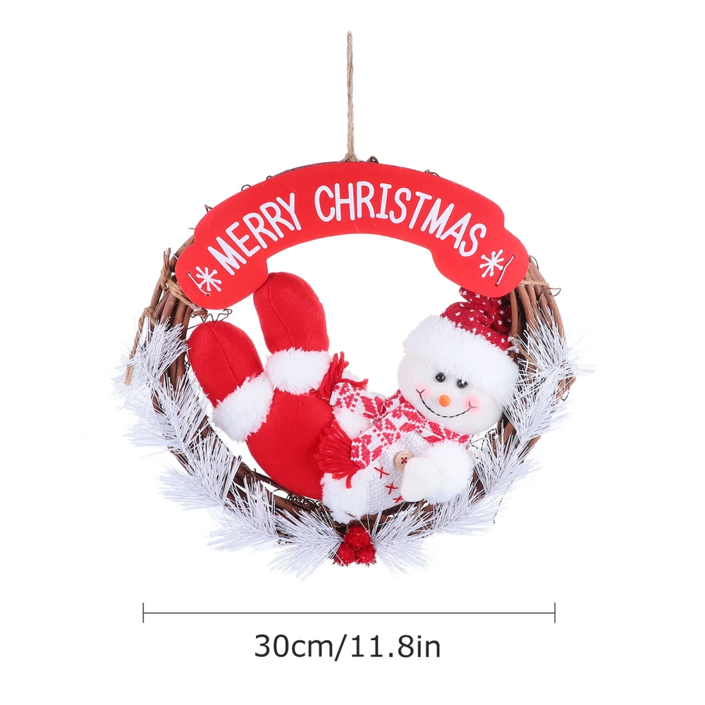 1 Pc Christmas Wreath Shopping Mall Hotel Shopwindow Hanging Doll Door Hanger