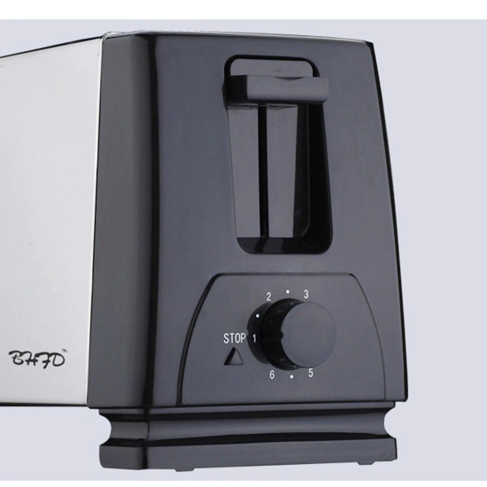 Electric Toaster Compact Stainless Steel Extra-wide 2-Slice Toaster with EU Plug