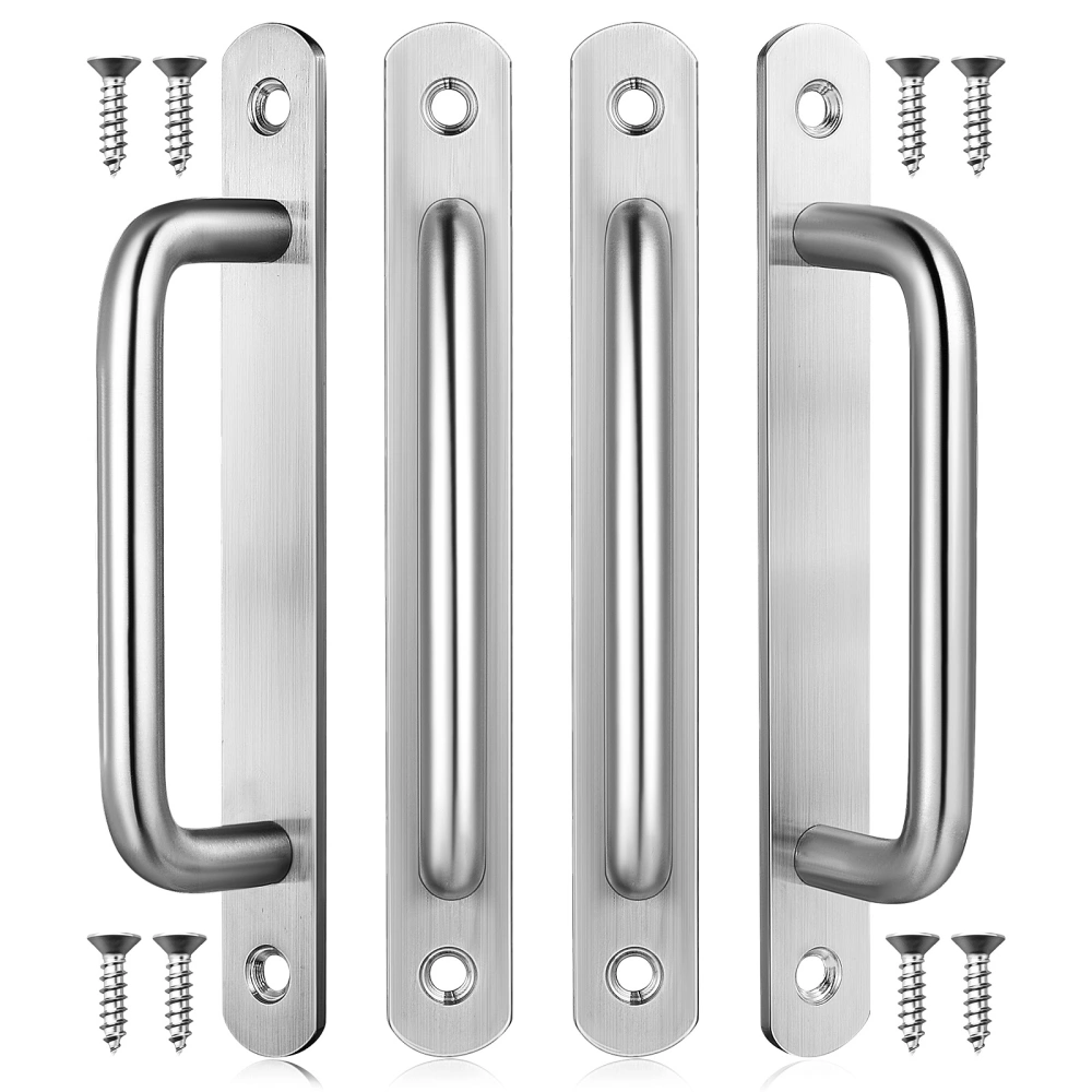 4pcs Stainless Steel Cabinet Pulls Door Handles Modern Closet Pull Bars Outdoor Indoor Handles Pulls