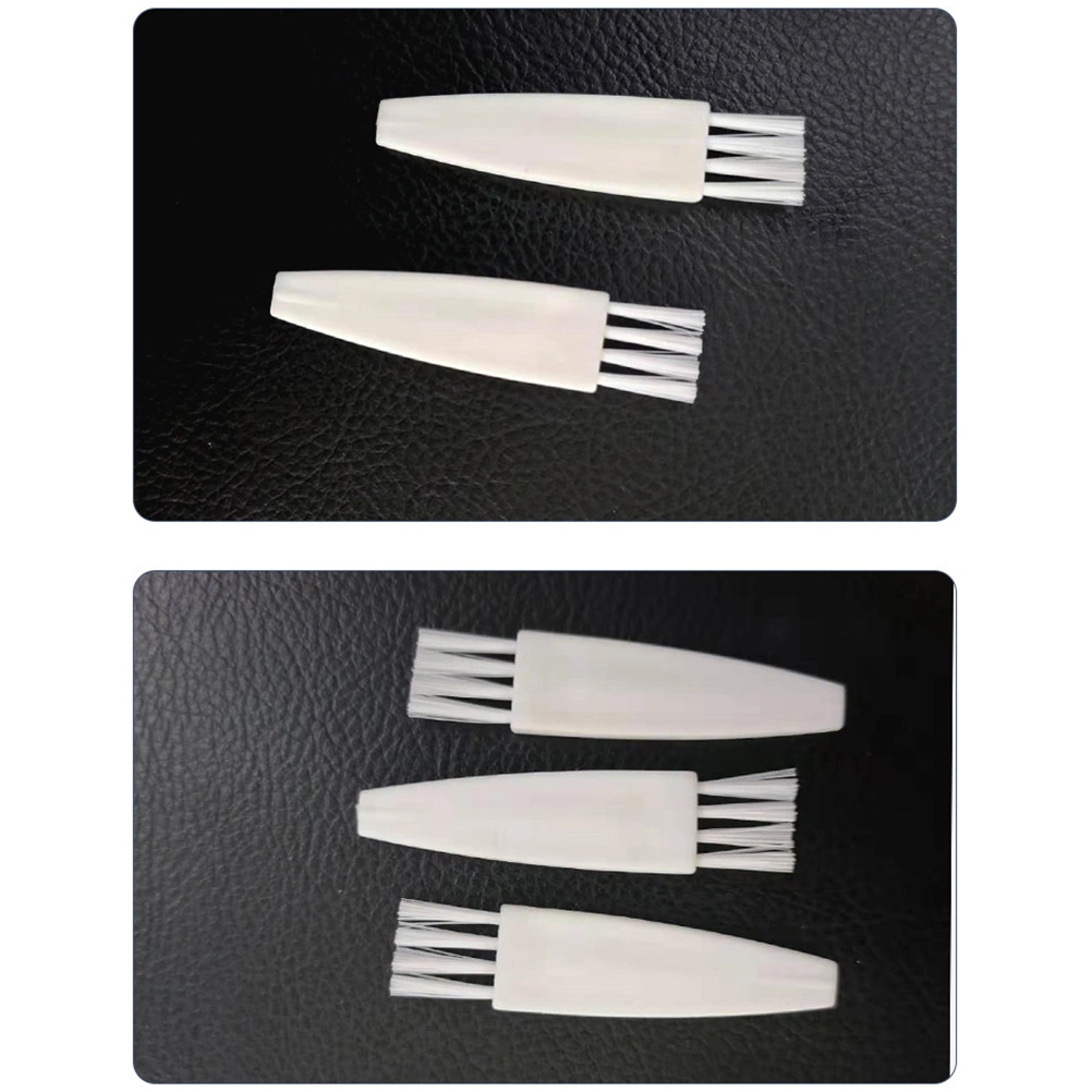 100pcs Small Cleaning Brush Multifunctional Dedusting Brush Maintenance Brush Plastic Dust Removal Brush for Paint Keyboard (White)