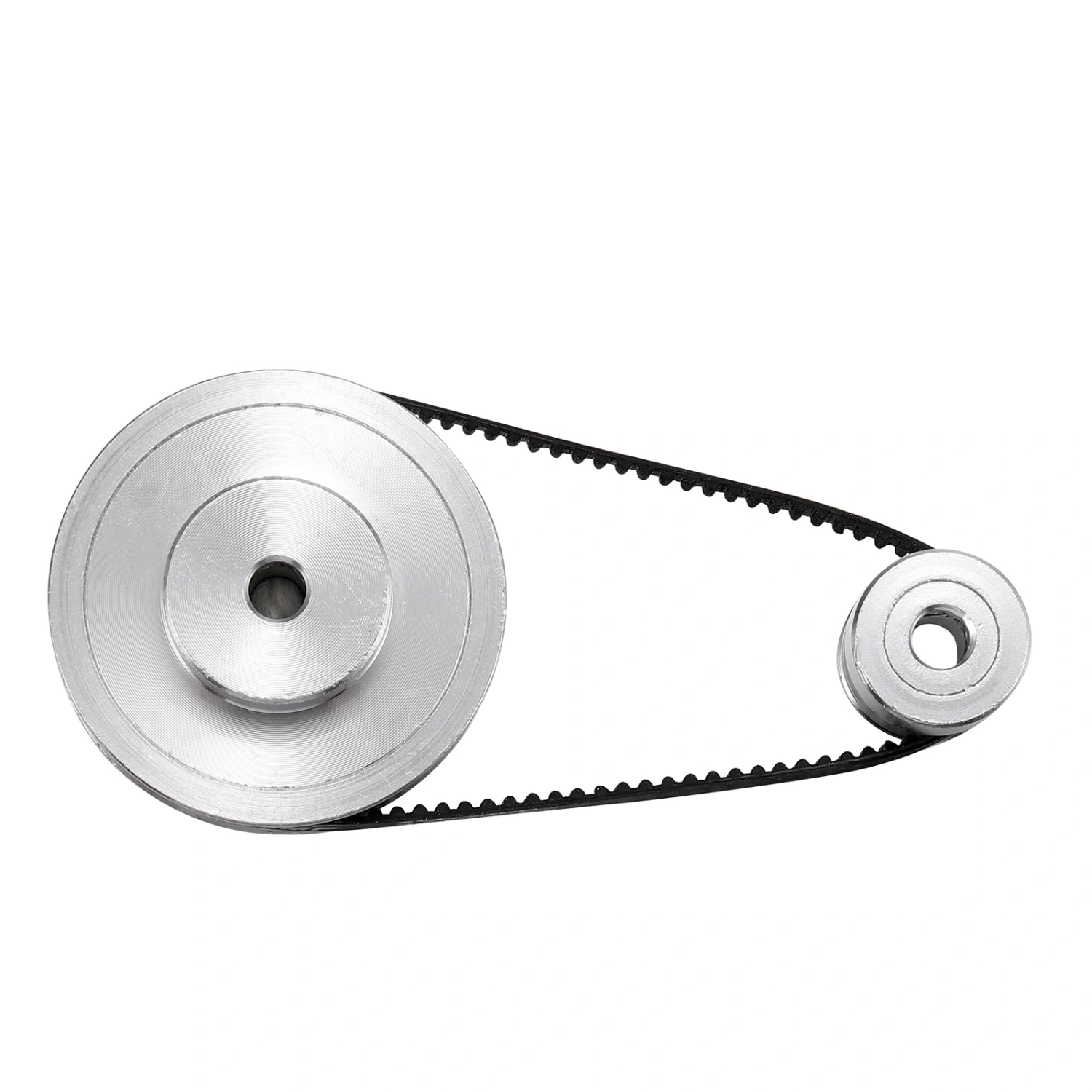 ULTECHNOVO 1 Set Synchronous Wheel Set Aluminum Timing Pulley with 2 pcs Length 200mm Width 6mm Belt