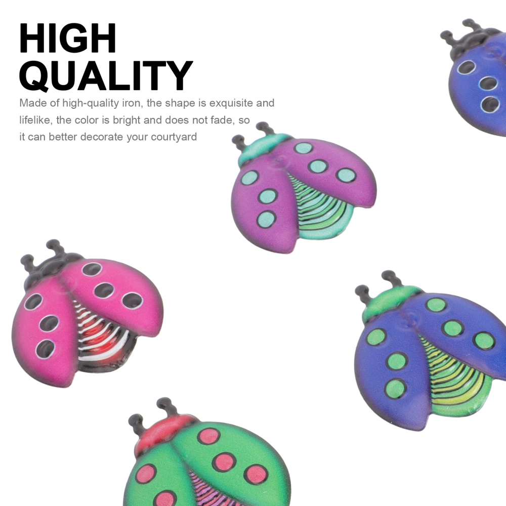 8 Pcs Creative Beetle Shape Ornament Creative Beetle Pendant Yard Garden Ornaments