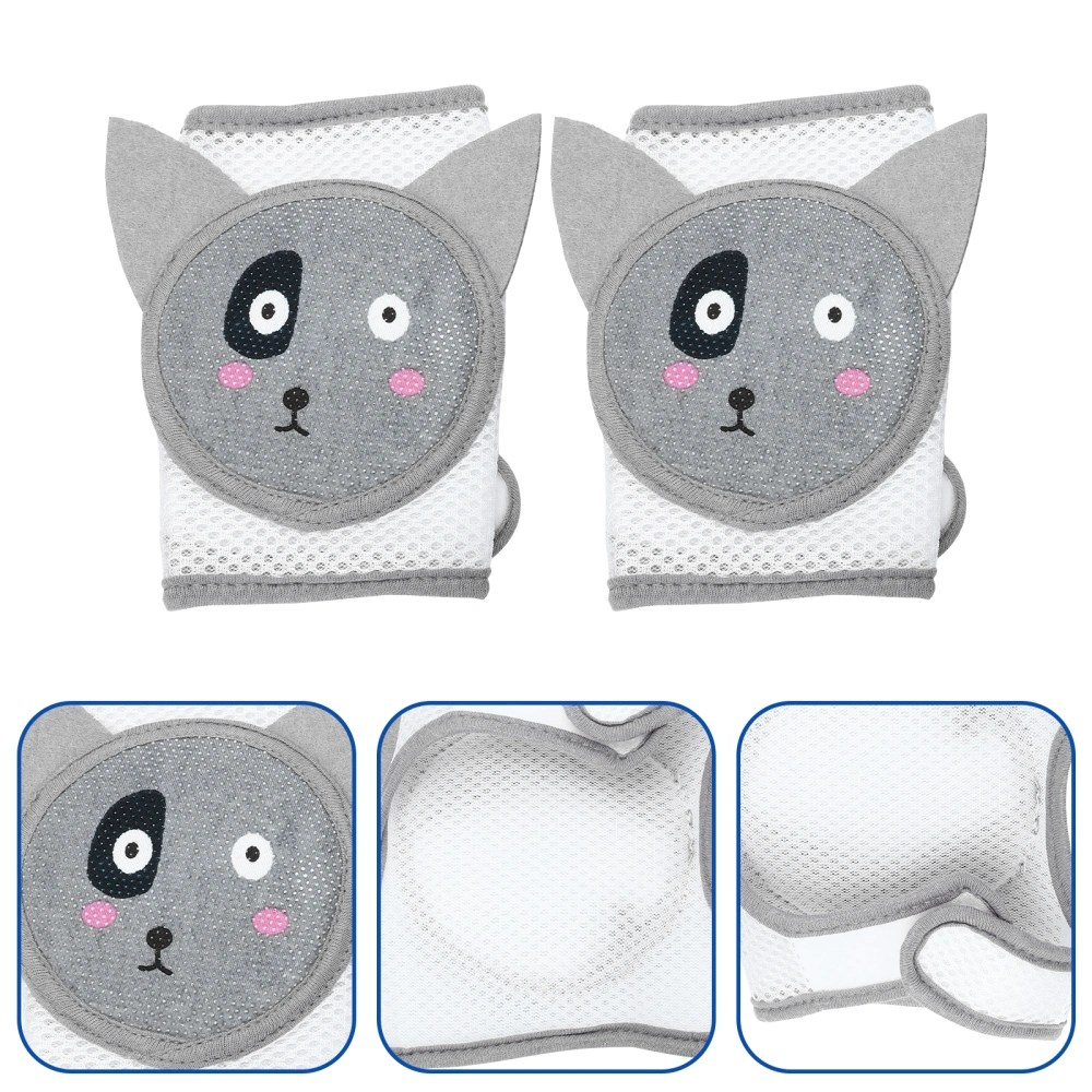 2pcs Baby Knee Protector Cartoon Anti-slip Knee Pads Baby Crawling Knee Pad