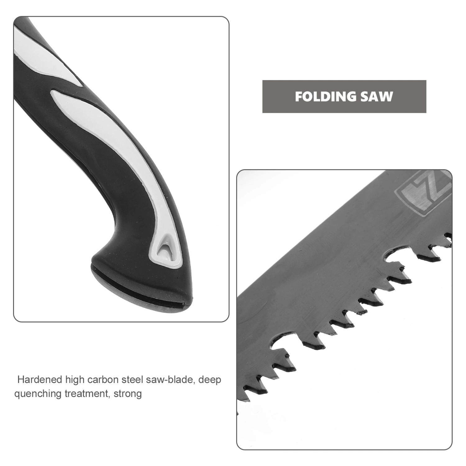 1 Set Folding Saw Heavy Duty Hand Saw for Wood Camping Gardening Pruning Saw with Sharpener