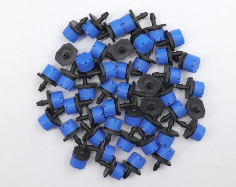 100pcs Adjustable Irrigation Dripper for Lawn Garden 8-hole Multi-Streams Emitters