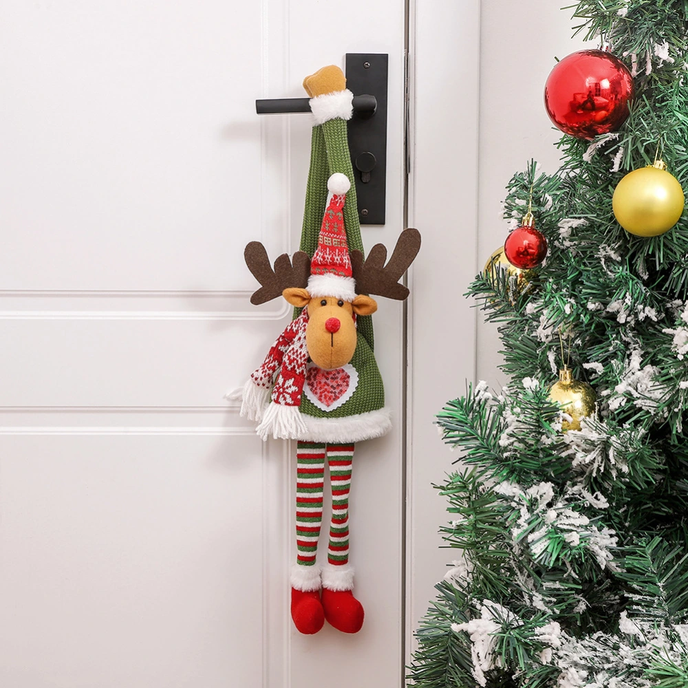 Hanging Christmas Decoration Cute Plush Christmas Tree Ornament Hanging Pendant for Door