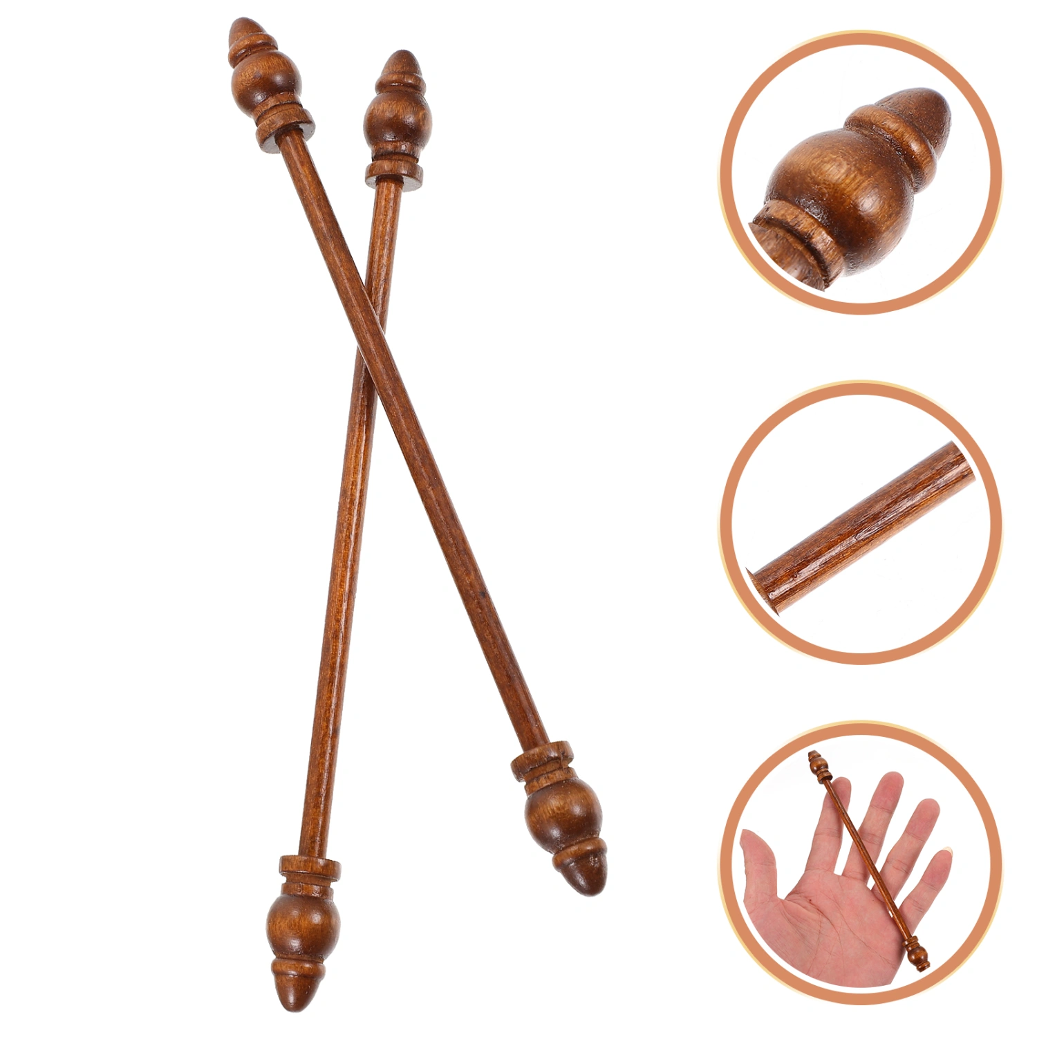 2pcs Wooden Painting Hanging Scrolls Painting Frames Painting Posters Hanger