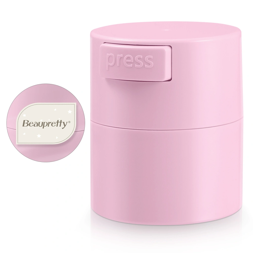 Beaupretty Eyelash Glue Storage Jar Sealed Eyelashes Extension Glue Organizer Storage Tank Container (Pink)