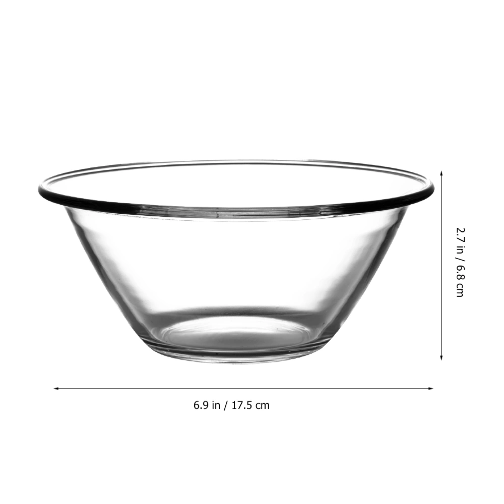 1pc Clear Glass Bowl Dessert Glass Bowl Glass Fruit Bowl Clear Fruit Bowl