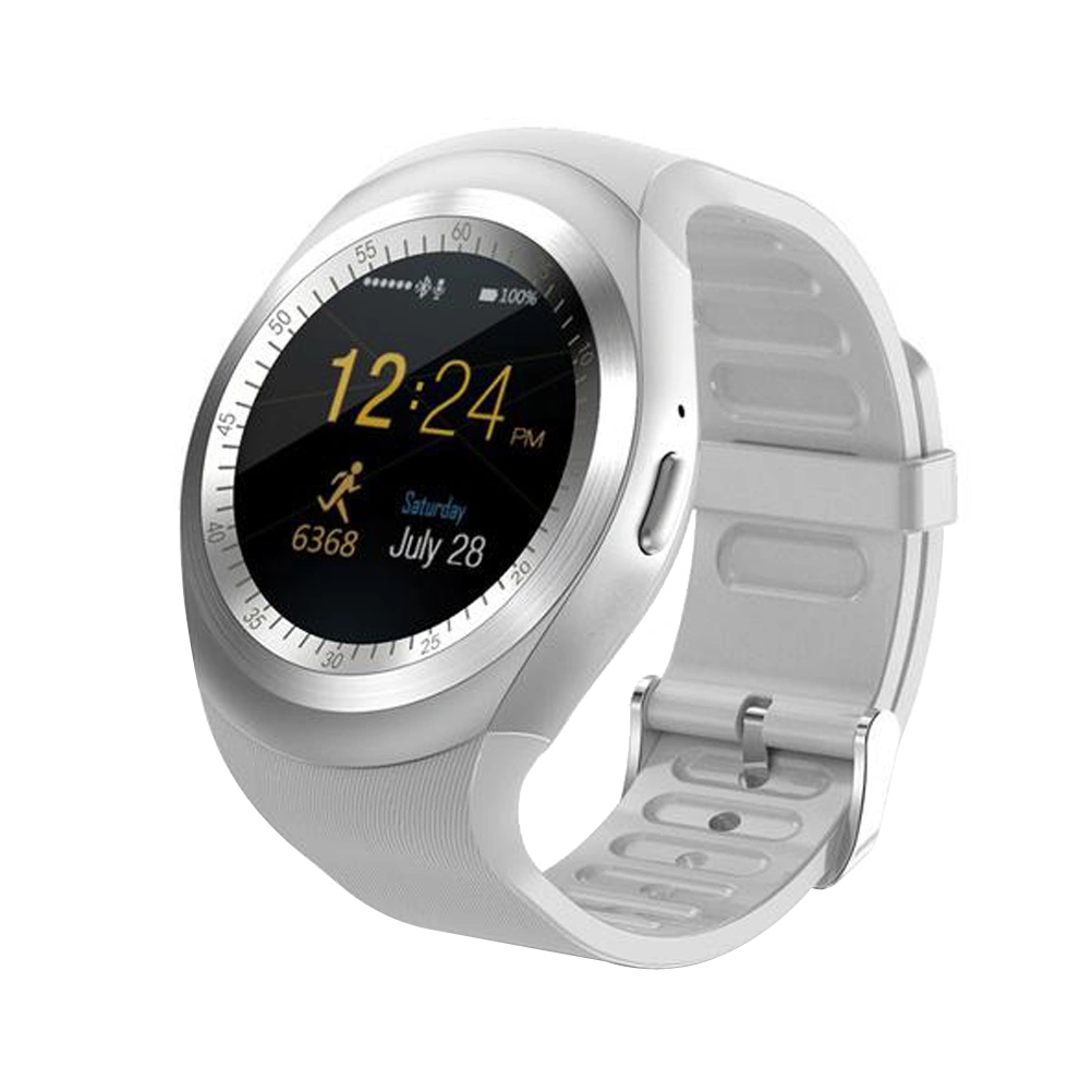 Y1  Touch Screen Smart Watch with Micro SIM TF Slot Wearable Devices For iOS Android Smartphone(White)