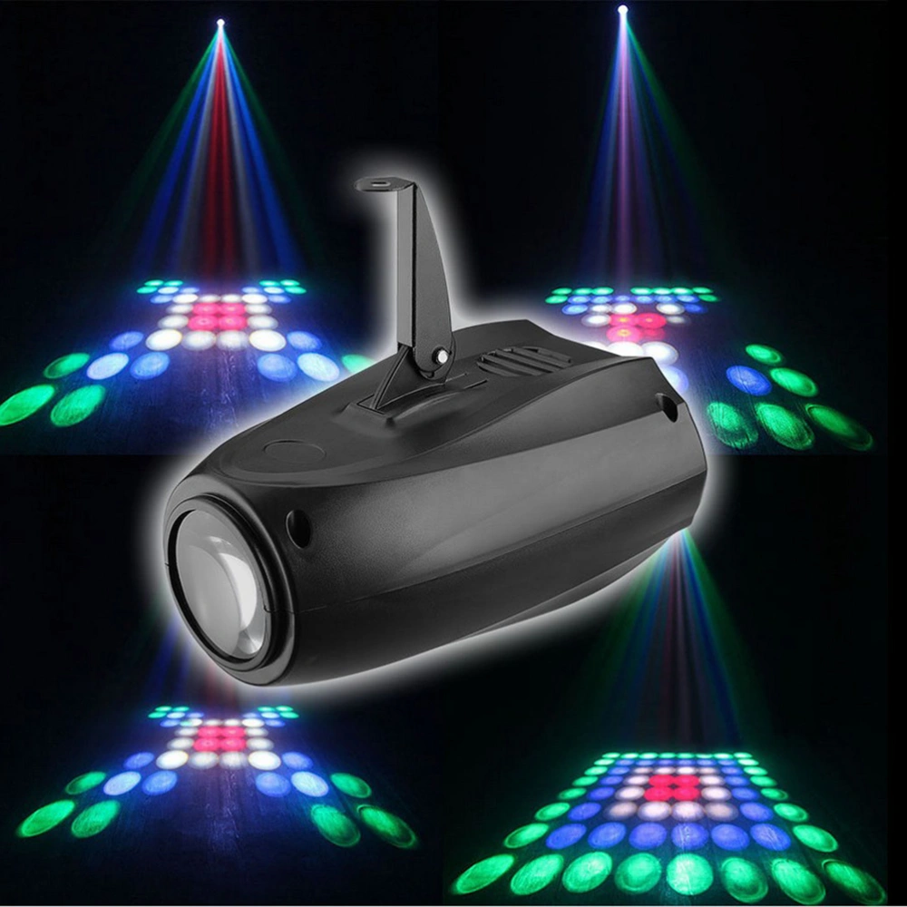 5W 64-LED RGB Stage Light Sound Control Auto Run Airship LED   Light