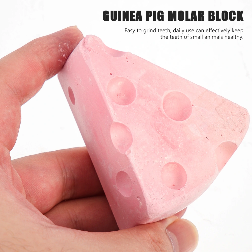 2Pcs Guinea Pig Molar Block Hamster Molar Stones Chinchilla Molar Blocks Hamster Cheese Toys