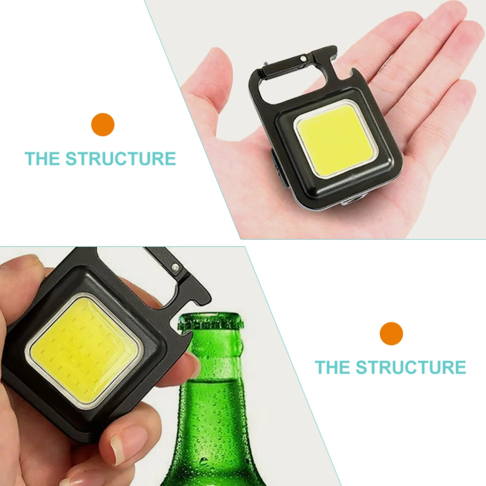 Portable Flashlight Keychain USB Rechargeable Keychain Flashlight Decoration