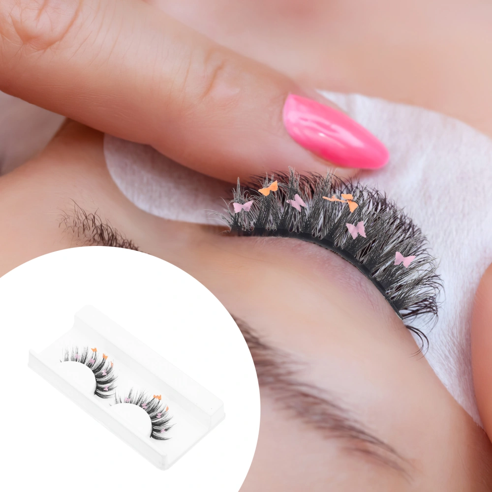 1 Pair of Fluff False Eyelash Extensions Long Lash Extension for Women Ladies Girls