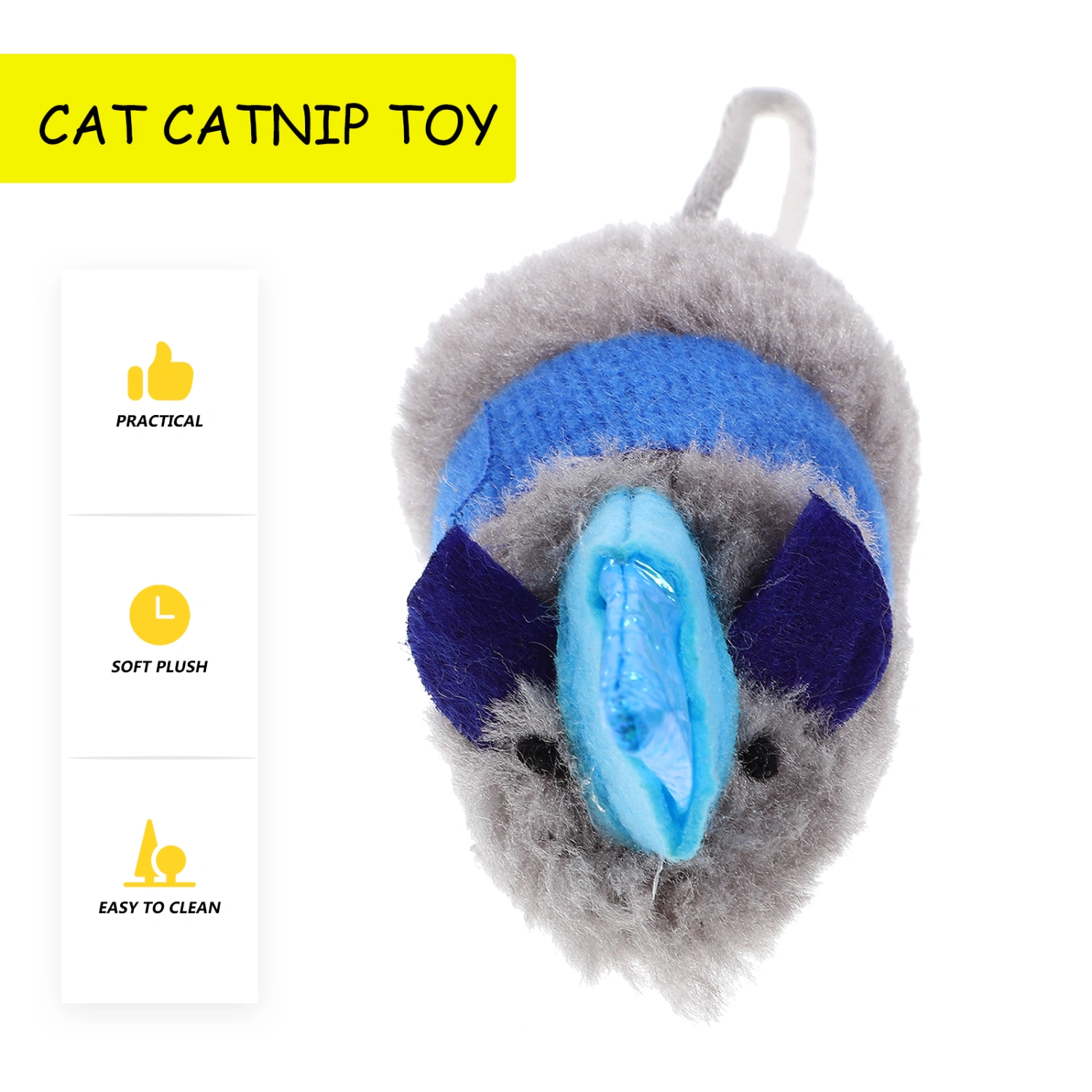 2pcs Catnip Toy Mouse Shaped Cat Toy Mouse Toy for Cats Kitten Toy for Indoor Cats Cat Interactive Toys