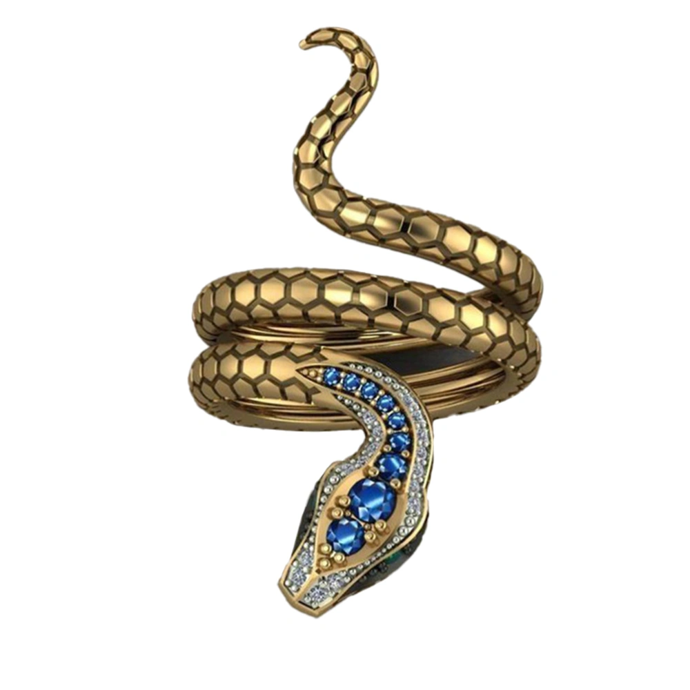 1Pc Snake Shaped Finger Ring Creative Fashion Univesal Ring Unisex Jewelry