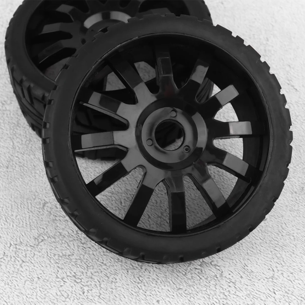 2pcs Sports Car Toy Wheels Small Durable Car Toys Parts Wheels for Home Store (Black Umbrella Style Wheel Frame)