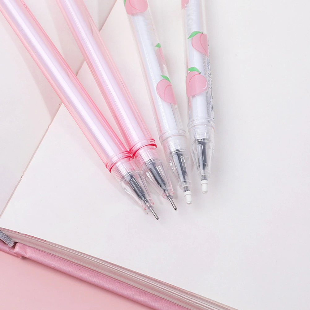 7pcs Writing Pen Gel Ink Pen Plastic Pen Smooth Writing Pen (Random Style)