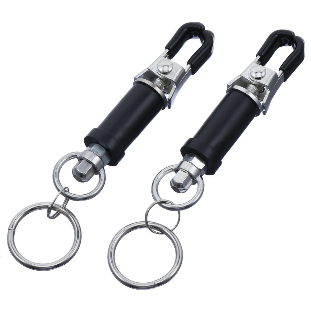 1 Pair Metal Nipples Clamps Massage Labia Clip with Rings Couple Flirting Toy