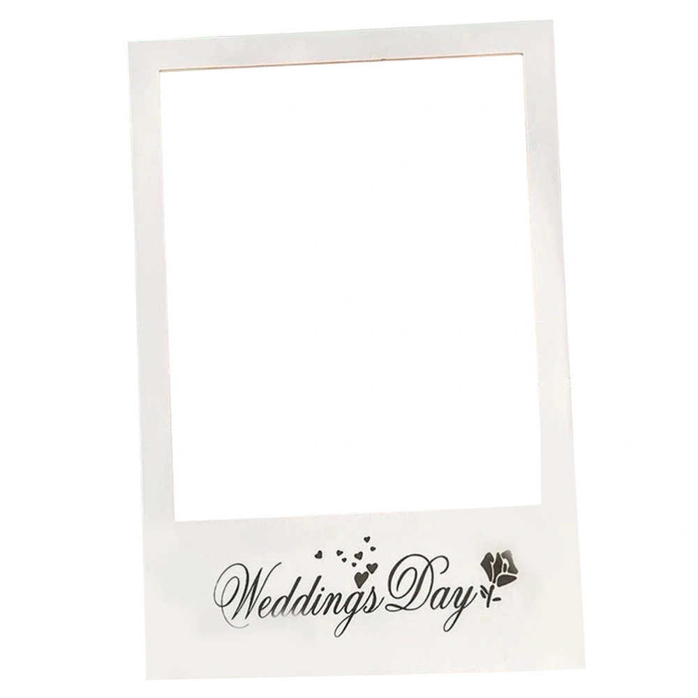 Creative Wedding Day DIY Paper Photo Frame Photo Booth Props for Wedding