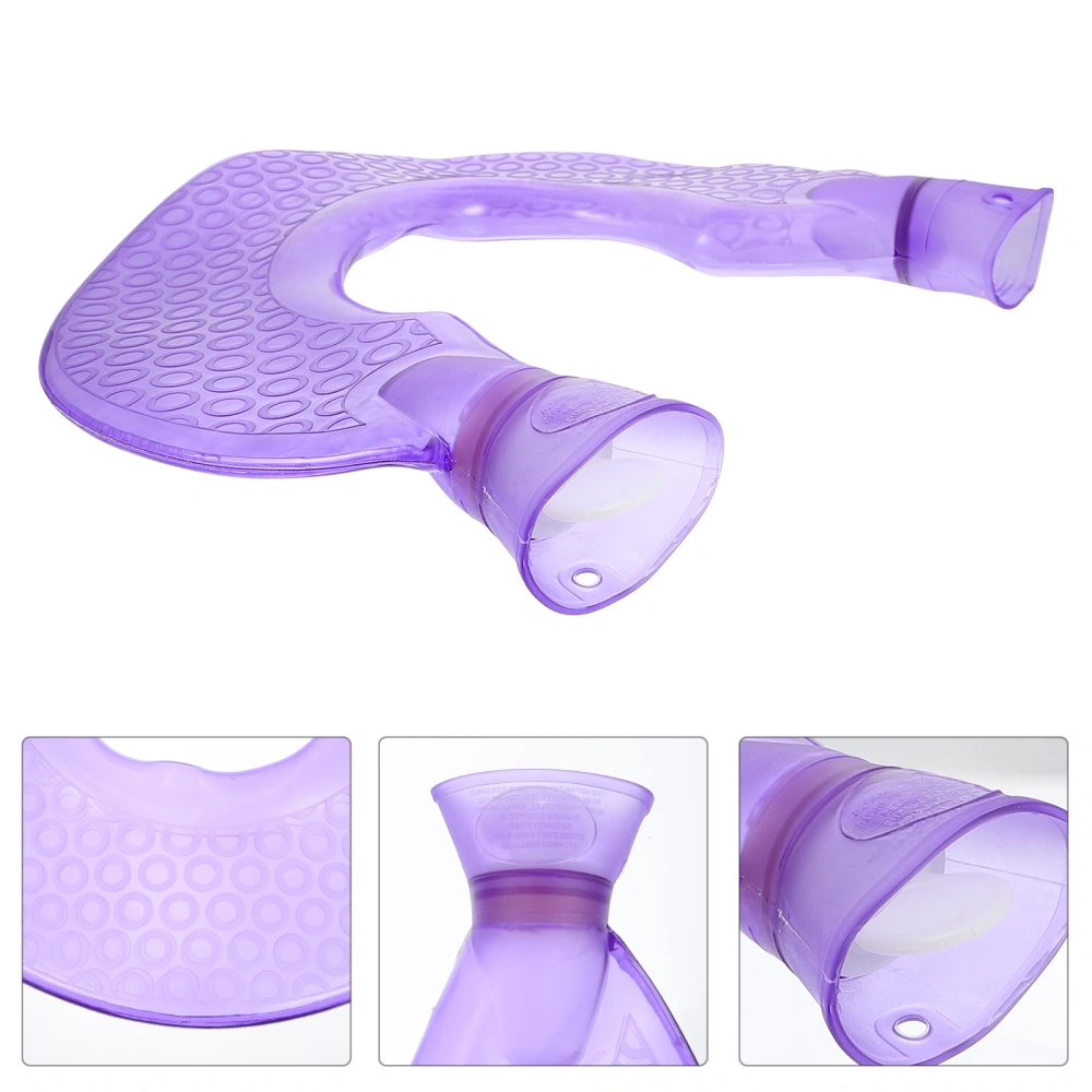 U-Shaped Hot-water Bag U Shaped Hand Warmer for Friends Family (Violet)