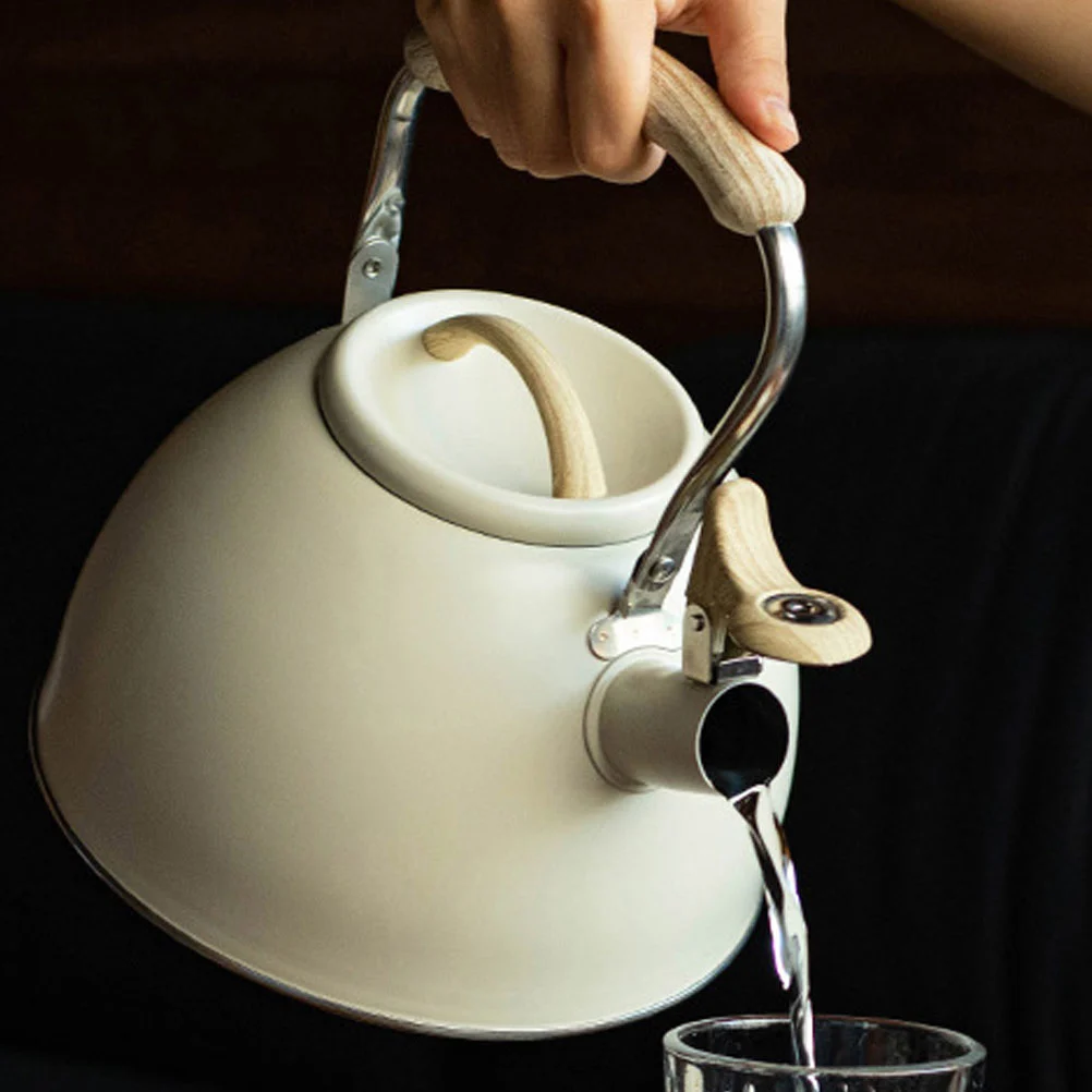 Stove Top Whistling Tea Kettle Stainless Steel Tea Pot with Handle for Kitchen (3L)
