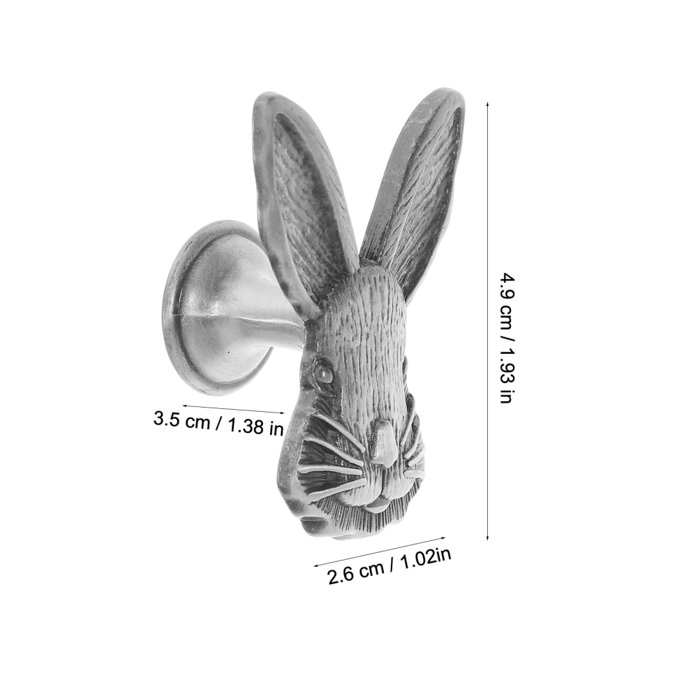 2pcs Rabbit Shaped Handle Drawer Knob Kitchen Cabinet Grip Furniture Accessory