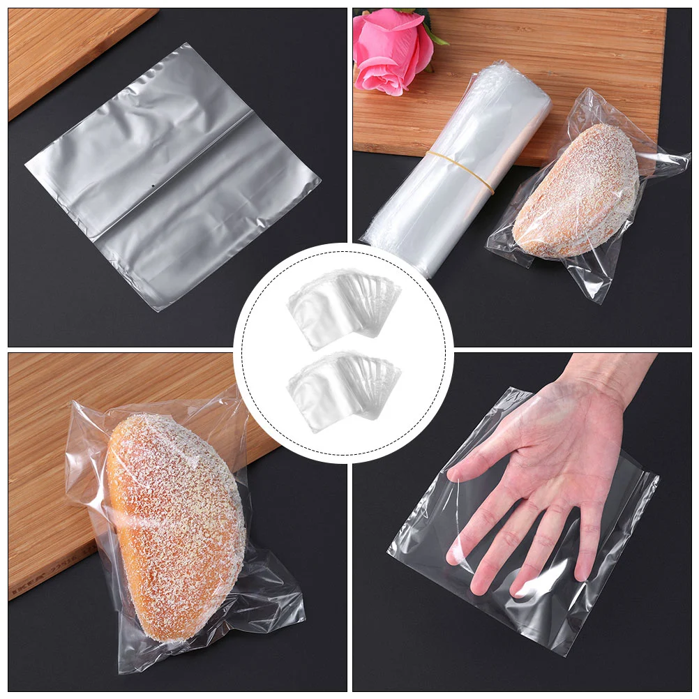 200pcs POF Heat Shrink Wrap Bags Waterproof Laminating Films Waterproof Plastic Films
