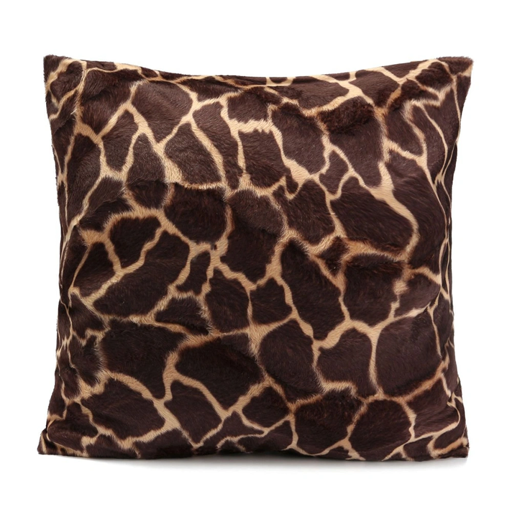 Square/Rectangle Leopard Animal Printed Stuffed Cushion Short Plush Stuffing Throw Pillow Insert For Dinning Room Kitchen Chair Back Seat 04