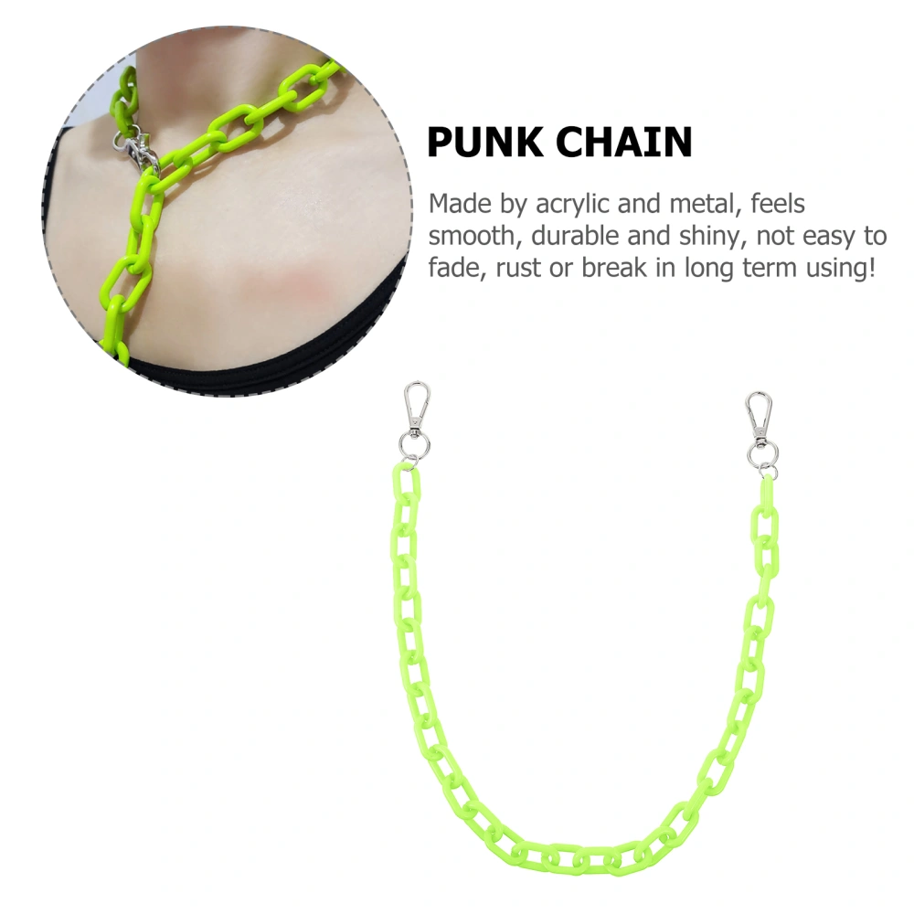 1Pc Creative Acrylic Jeans Chain Waist Chain Hip Hop Pants Chain Belt Chain