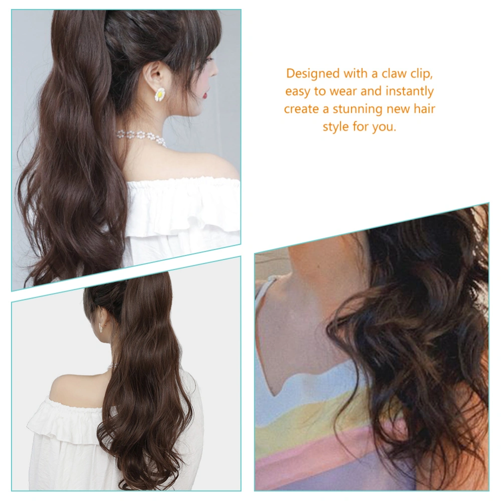 Long Curly Ponytail Extension Synthetic Ponytail Wig Claw Clip in Hair Extensions