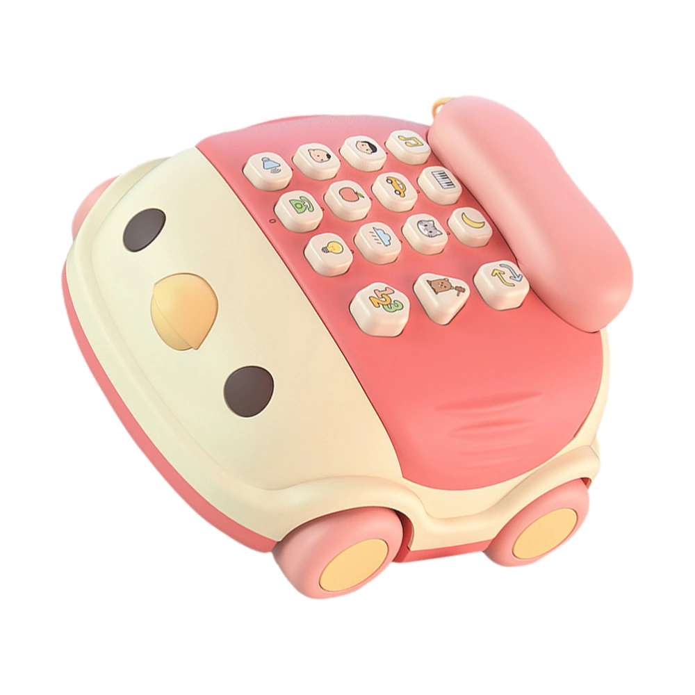 Plastic Telephone Plaything Playing House Toy Electrical Telephone Plaything