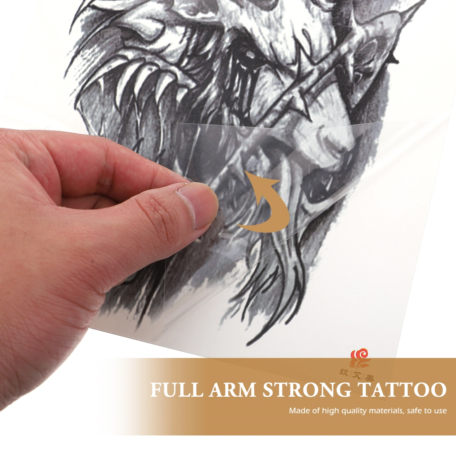 3pcs Arm Stickers Full Arm Temporary Tattoos Decorative Stickers Body Stickers