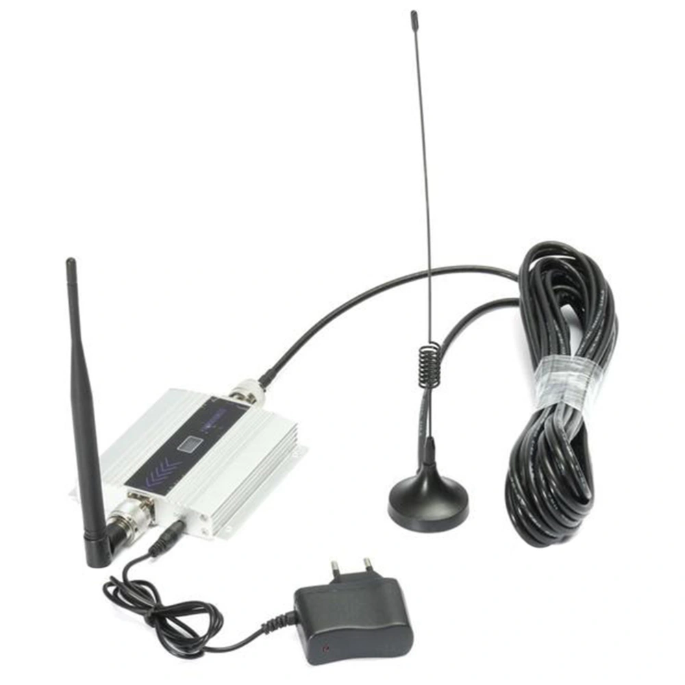 GSM 900MHz Cell Phone Signal Booster Repeater Mobile Signal Amplifier with Indoor Whip Antenna Kit for Home Office Basement Warehouse (EU Plug)