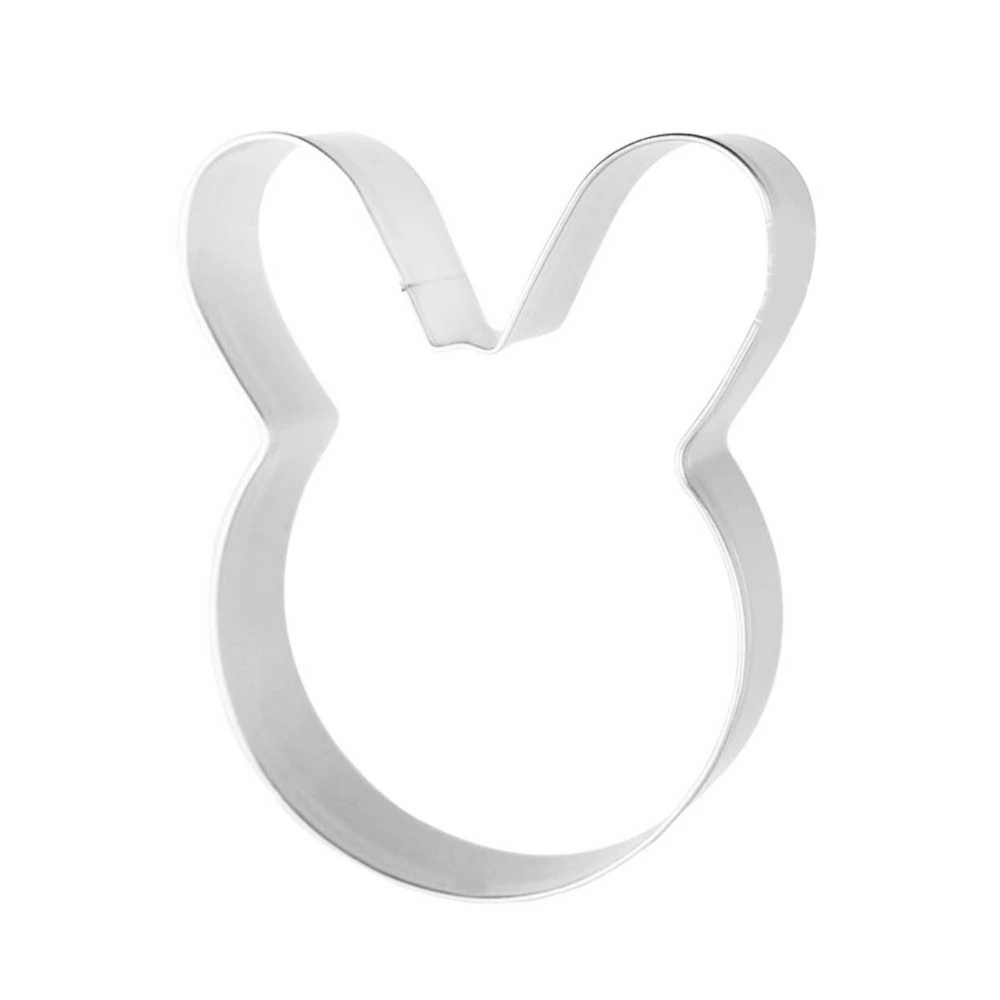 5PCS Rabbit Shape Cookie Cutters Molds Stainless Steel Fruit Cutters Baking Molds Baking Supplies for Home Kitchen Bakery