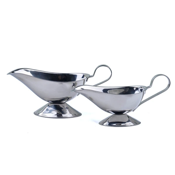 Thick Stainless Steel Gravy Boat Sauce for Restaurant Jug Server Pourer