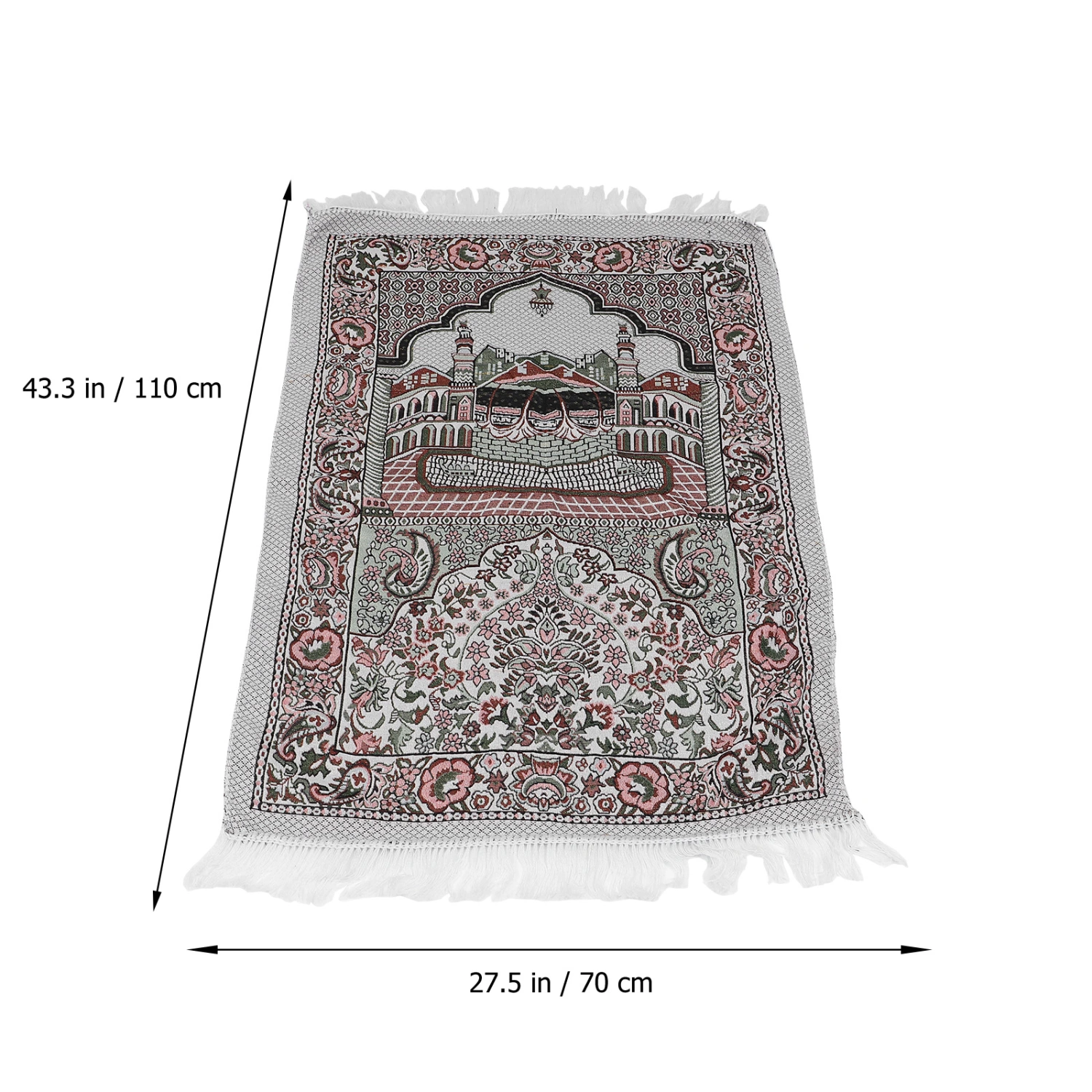 1 Pc Muslim Prayer Mat Mosque Comfortable Prayer Rug Portable Prayer Rug