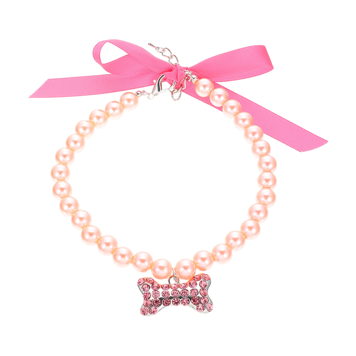 Pet Pearl Necklace Cat Dog Collar Decorative Dog Pearl Necklace Small and Medium Dog Collar