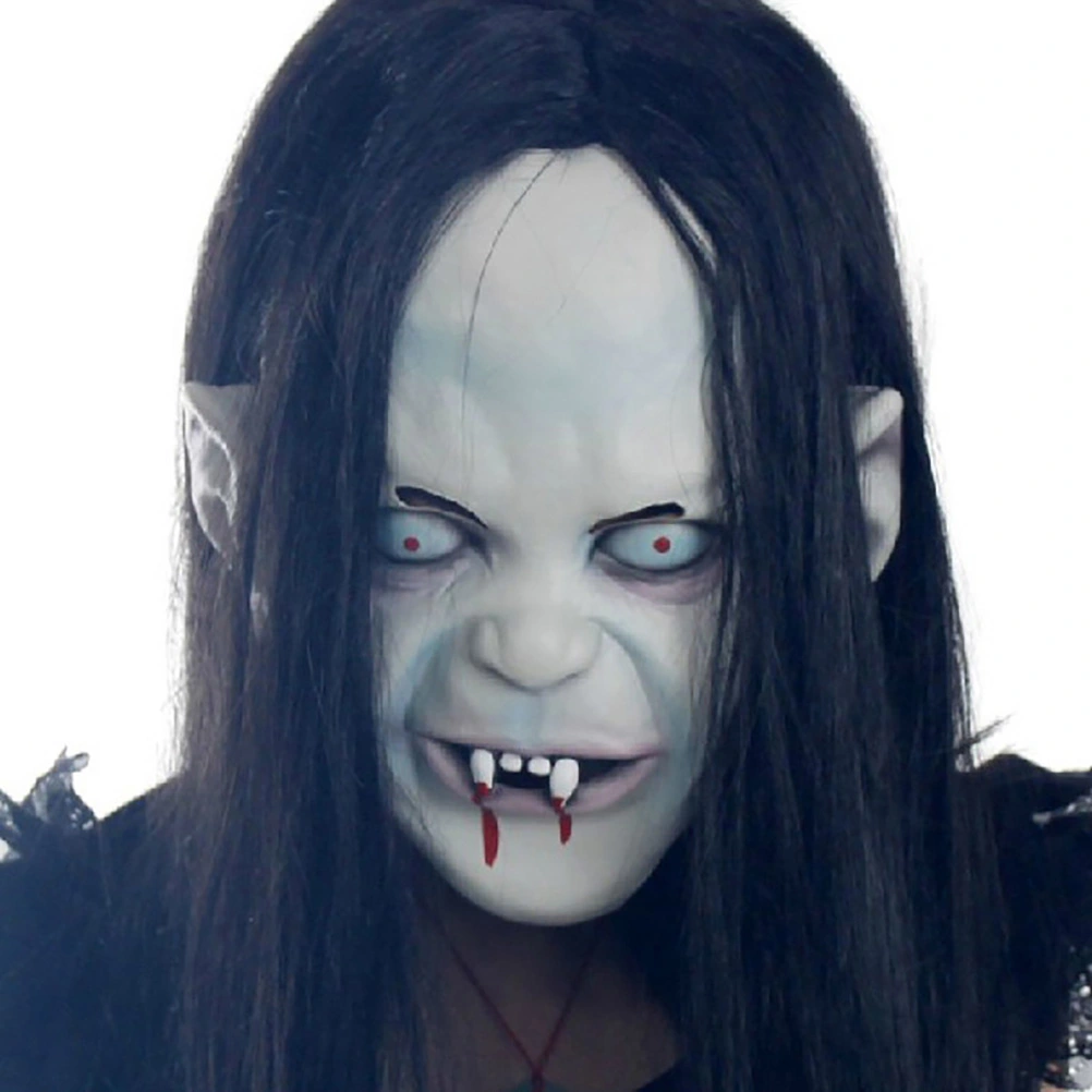 Ghost Mask Halloween Cosplay Costumes Horrific Mask Creepy Terrifying Toothy Zombie Ghost Mask