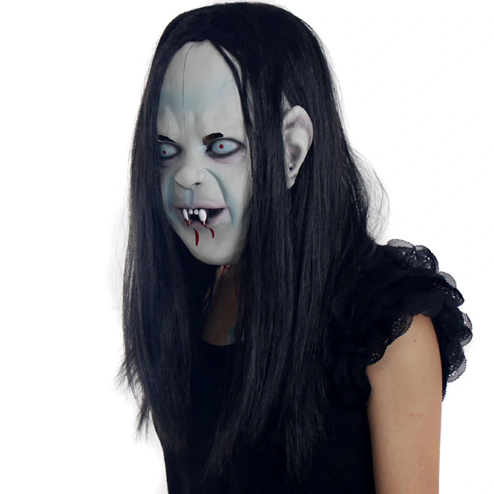 Ghost Mask Halloween Cosplay Costumes Horrific Mask Creepy Terrifying Toothy Zombie Ghost Mask