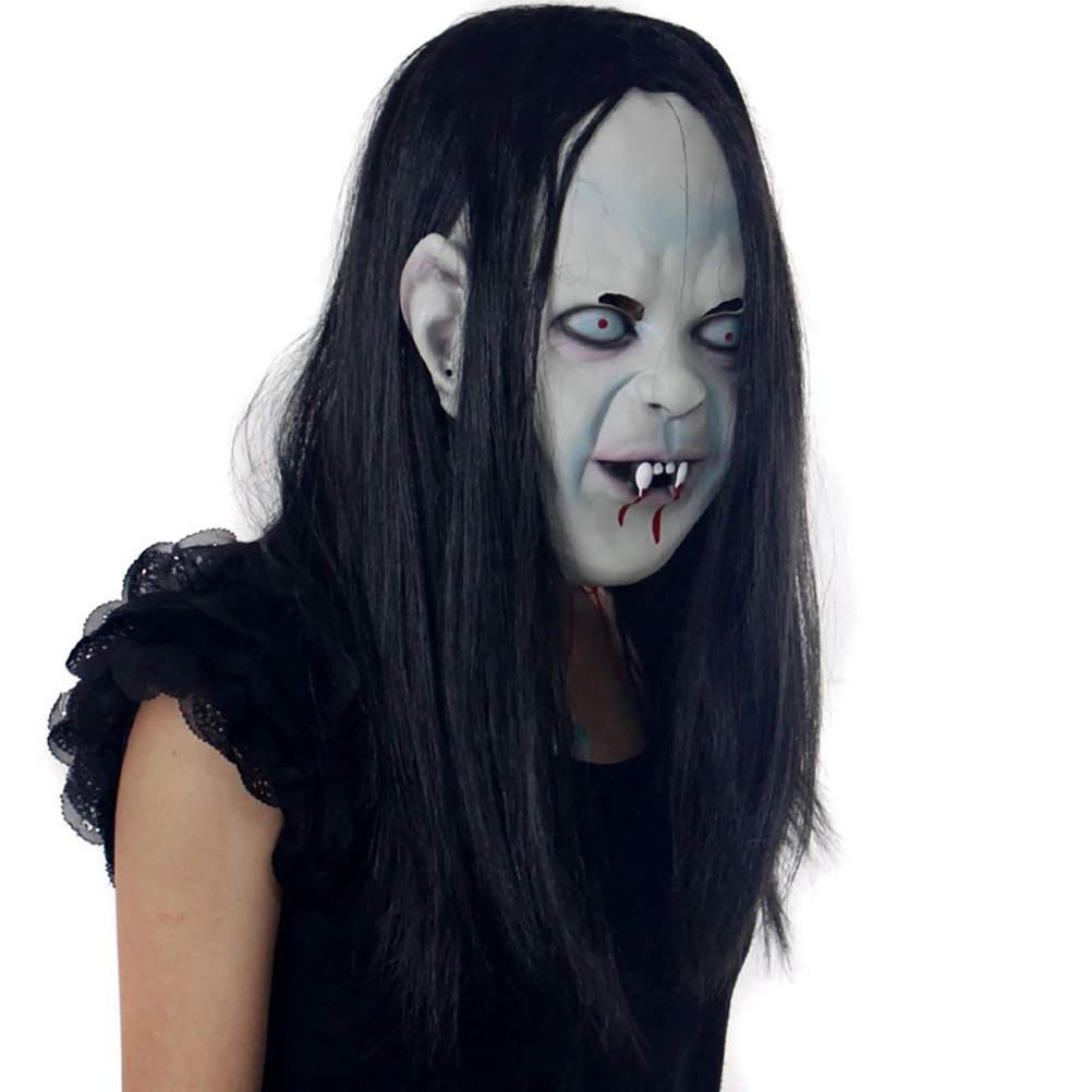 Ghost Mask Halloween Cosplay Costumes Horrific Mask Creepy Terrifying Toothy Zombie Ghost Mask