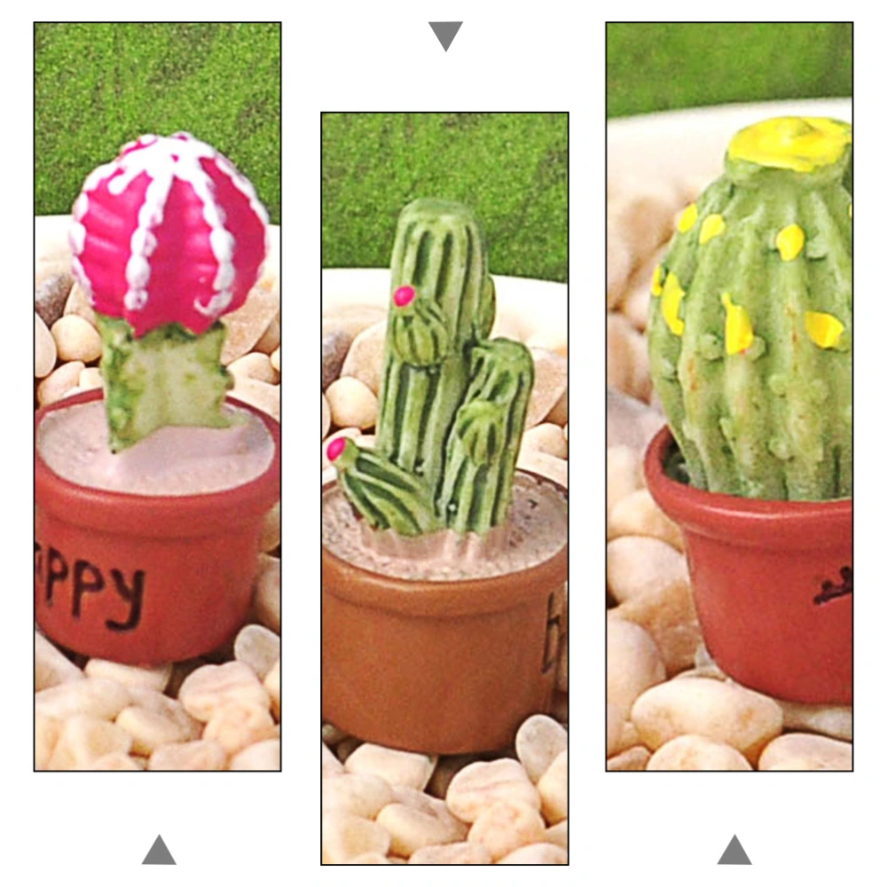 10pcs Succulent Potted Plant Simulation Mini Plant Home Decoration Potted Plant