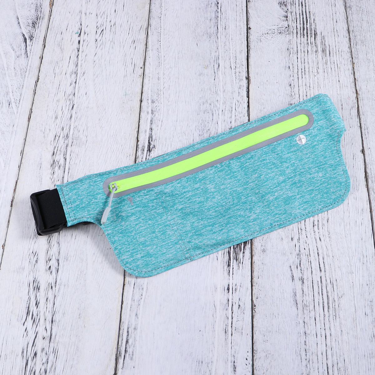Sports Waist Bag Waterproof Lycra Adjustable High-elastic Belt Lightweight Storage Pouch Outdoor for Money Phone Keys Earphone (Blue) (6.5inch)