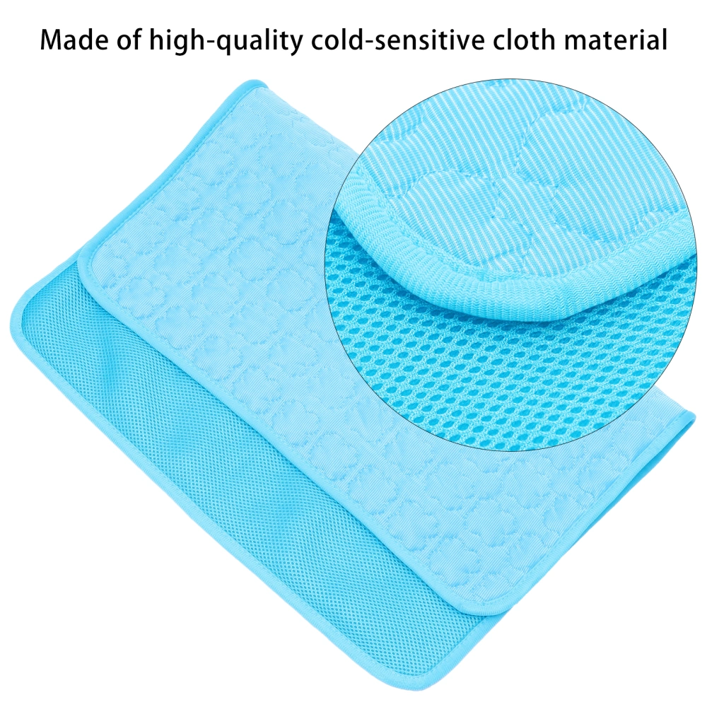 Summer Ice Silk Washable Dog Cooling Mat Pet Self Cooling Pad Sleeping Blanket