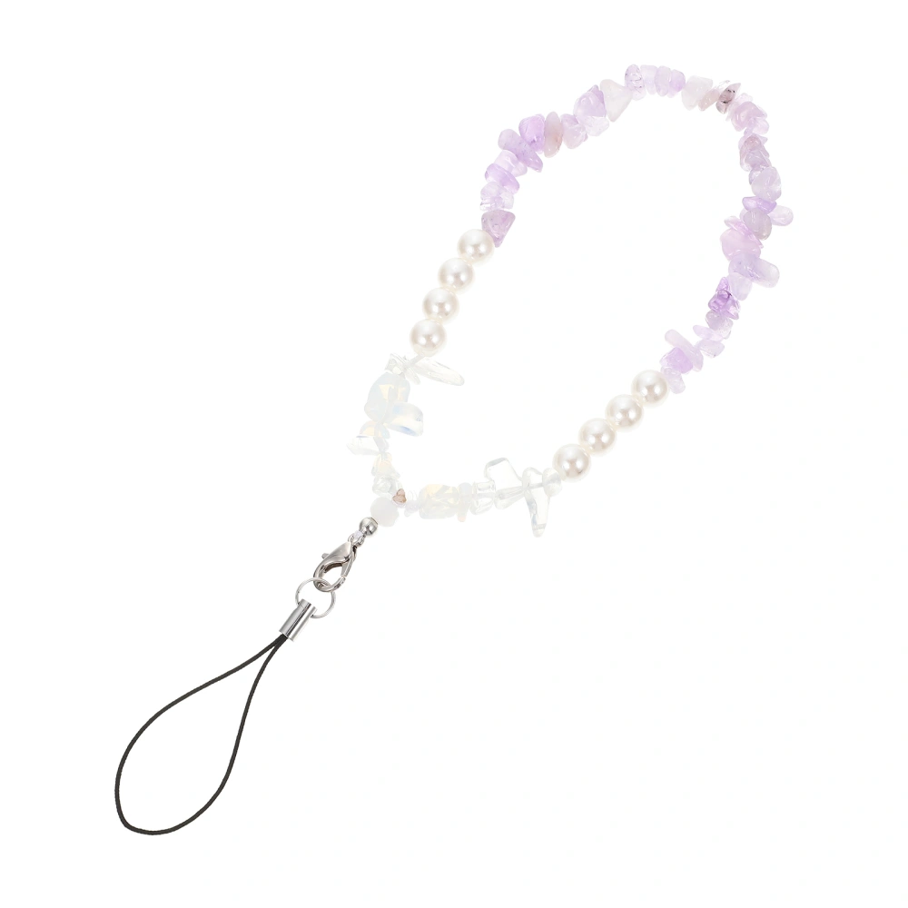 Crystal Beaded Cellphone Chain Hanging Lanyard Fashion Mobile Phone Chain