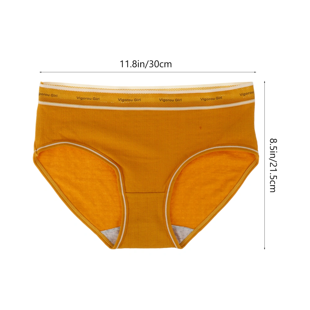 3pcs Women Cotton Underwears Waist Full Coverage Underpants Briefs