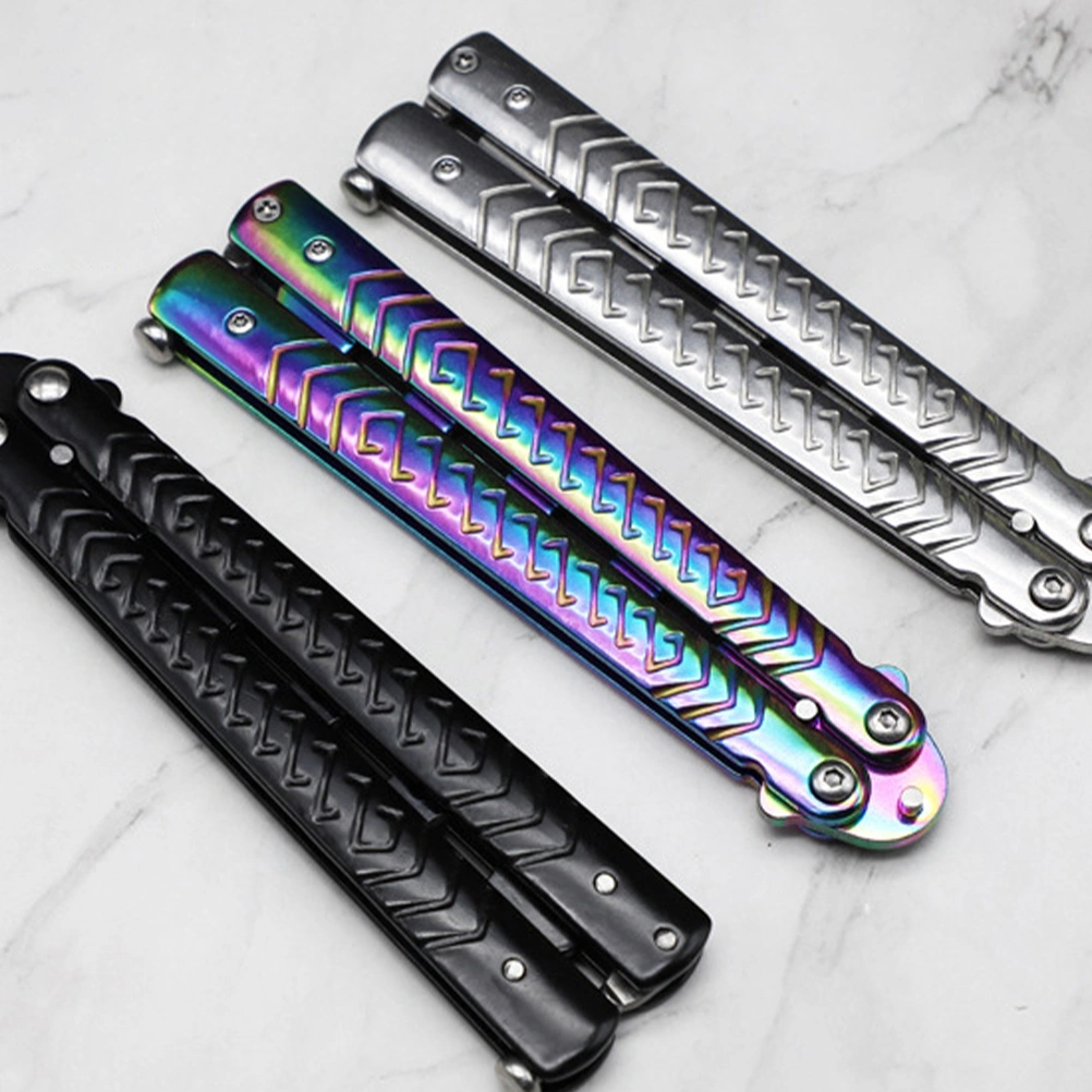 1Pc Practice Balisong Training Beginner Blunt Tool